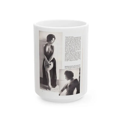 June Palmer #207 (Vintage Female Icon) White Coffee Mug 15oz - Go Mug Yourself