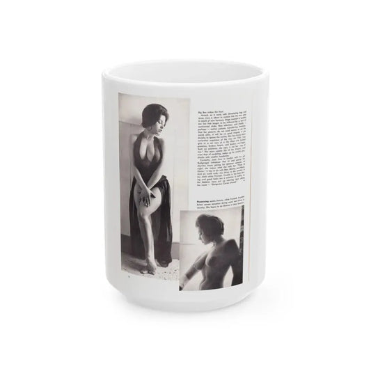 June Palmer #207 (Vintage Female Icon) White Coffee Mug 15oz - Go Mug Yourself