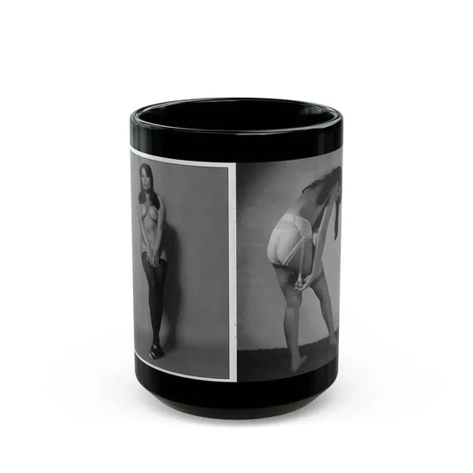 June Palmer #208 (Vintage Female Icon) Black Coffee Mug 15oz - Go Mug Yourself