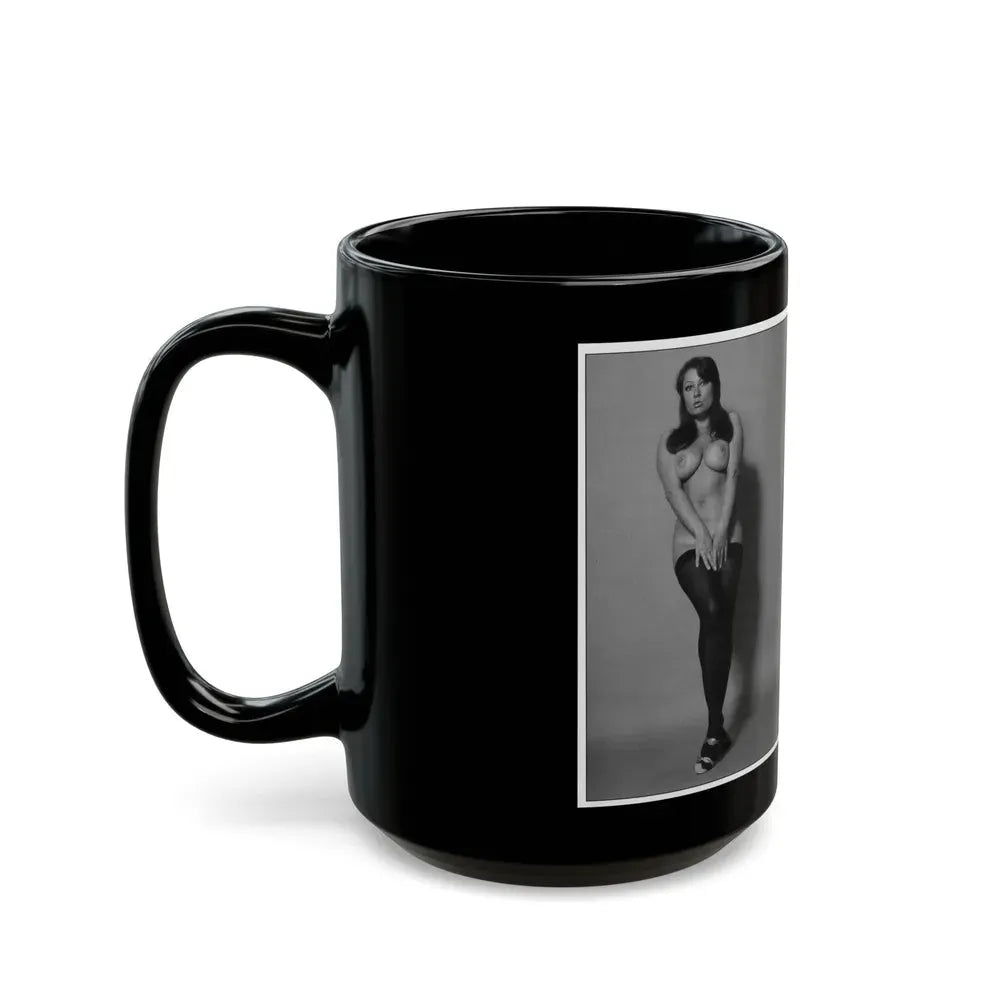 June Palmer #208 (Vintage Female Icon) Black Coffee Mug - Go Mug Yourself
