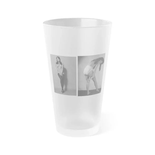 June Palmer #208 (Vintage Female Icon) Frosted Pint Glass 16oz 16oz Frosted - Go Mug Yourself