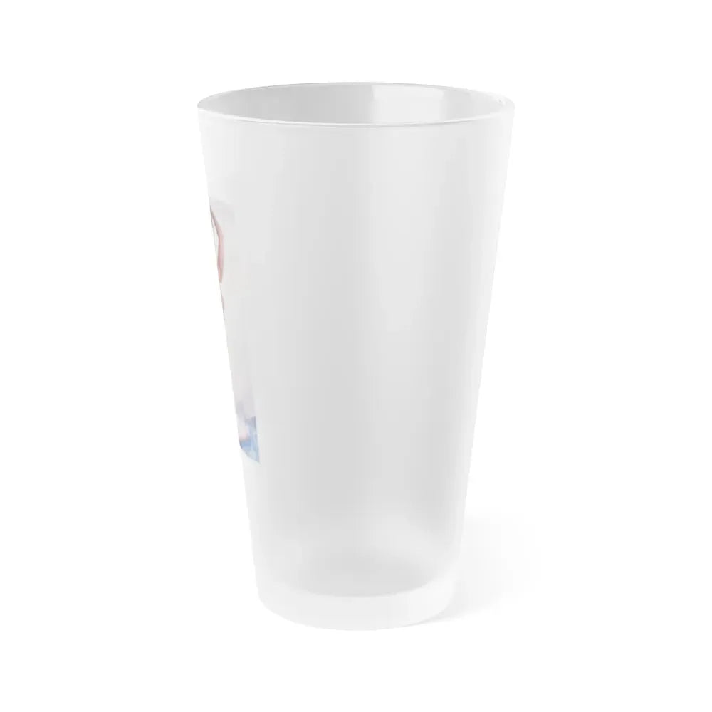 June Palmer #210 - Topless (Vintage Female Icon) Frosted Pint Glass 16oz - Go Mug Yourself