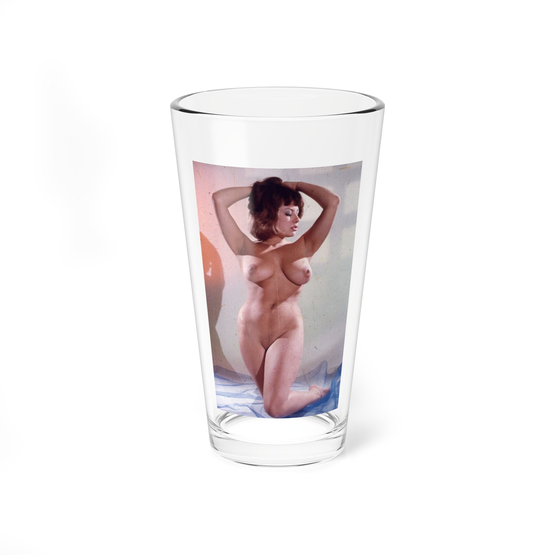 June Palmer #210 - Topless (Vintage Female Icon) Pint Glass 16oz-16oz-Go Mug Yourself