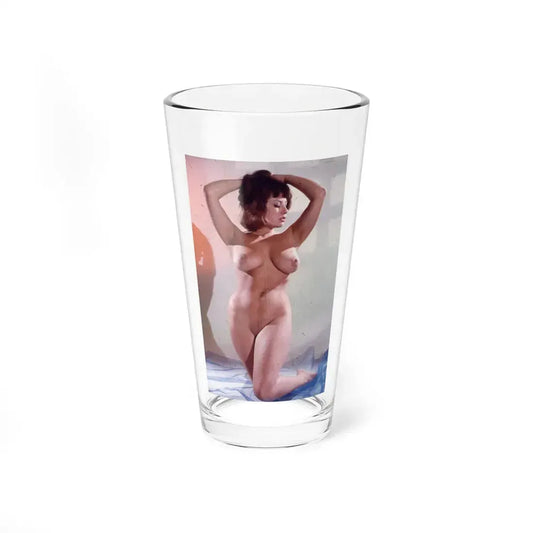 June Palmer #210 - Topless (Vintage Female Icon) Pint Glass 16oz 16oz - Go Mug Yourself