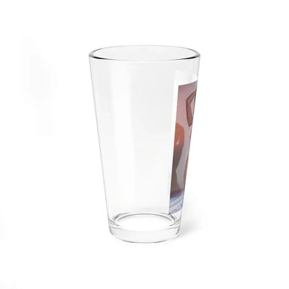 June Palmer #210 - Topless (Vintage Female Icon) Pint Glass 16oz - Go Mug Yourself