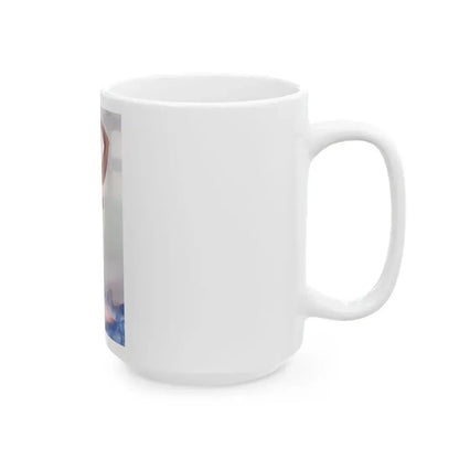 June Palmer #210 - Topless (Vintage Female Icon) White Coffee Mug - Go Mug Yourself