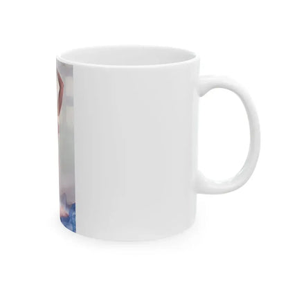 June Palmer #210 - Topless (Vintage Female Icon) White Coffee Mug - Go Mug Yourself