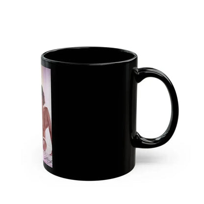 June Palmer #211 - Topless (Vintage Female Icon) Black Coffee Mug - Go Mug Yourself