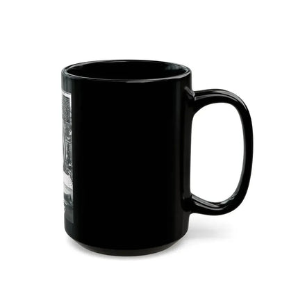 June Palmer #228 - Topless 1 (Vintage Female Icon) Black Coffee Mug - Go Mug Yourself