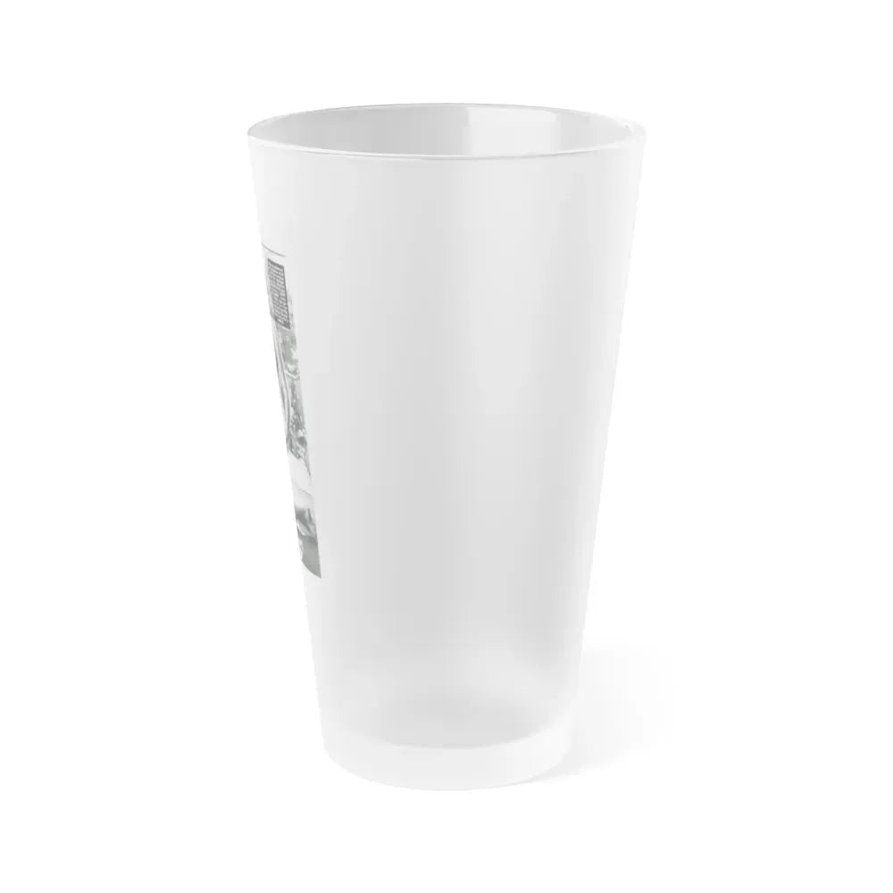 June Palmer #228 - Topless 1 (Vintage Female Icon) Frosted Pint Glass 16oz - Go Mug Yourself