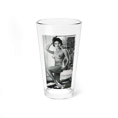 June Palmer #228 - Topless 1 (Vintage Female Icon) Pint Glass 16oz 16oz - Go Mug Yourself
