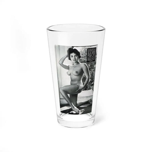 June Palmer #228 - Topless 1 (Vintage Female Icon) Pint Glass 16oz 16oz - Go Mug Yourself