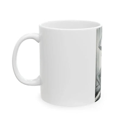 June Palmer #228 - Topless 1 (Vintage Female Icon) White Coffee Mug - Go Mug Yourself