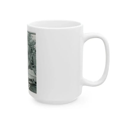 June Palmer #228 - Topless (Vintage Female Icon) White Coffee Mug - Go Mug Yourself