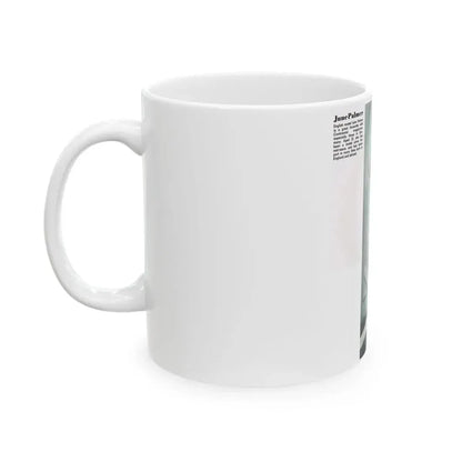 June Palmer #228 - Topless (Vintage Female Icon) White Coffee Mug - Go Mug Yourself