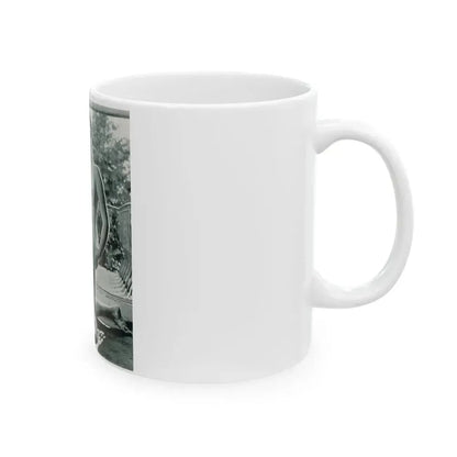 June Palmer #228 - Topless (Vintage Female Icon) White Coffee Mug - Go Mug Yourself