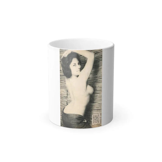 June Palmer #229 - Topless (Vintage Female Icon) Color Changing Coffee Mug 11oz - Go Mug Yourself