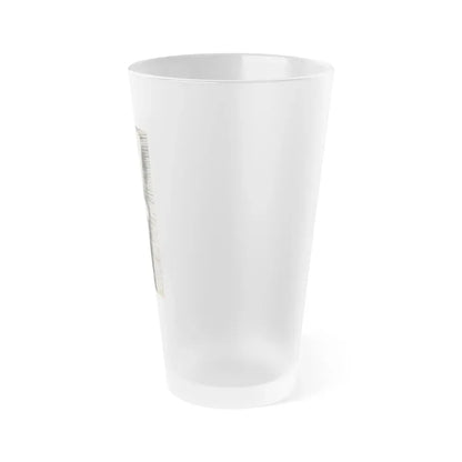 June Palmer #229 - Topless (Vintage Female Icon) Frosted Pint Glass 16oz - Go Mug Yourself