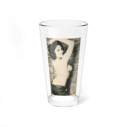 June Palmer #229 - Topless (Vintage Female Icon) Pint Glass 16oz 16oz - Go Mug Yourself
