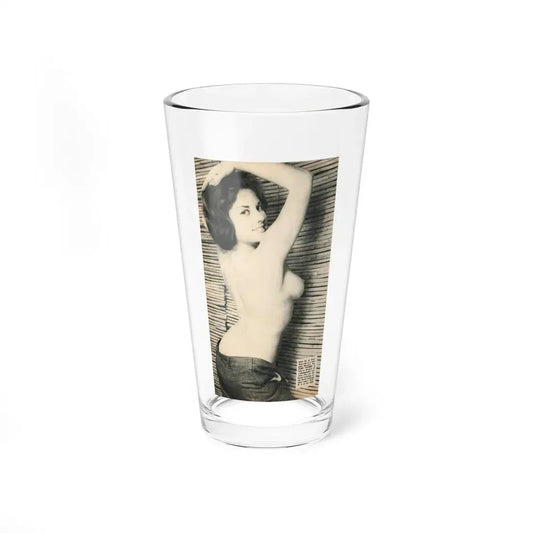 June Palmer #229 - Topless (Vintage Female Icon) Pint Glass 16oz 16oz - Go Mug Yourself