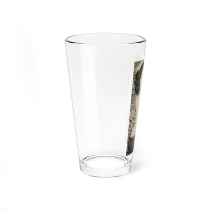 June Palmer #229 - Topless (Vintage Female Icon) Pint Glass 16oz - Go Mug Yourself
