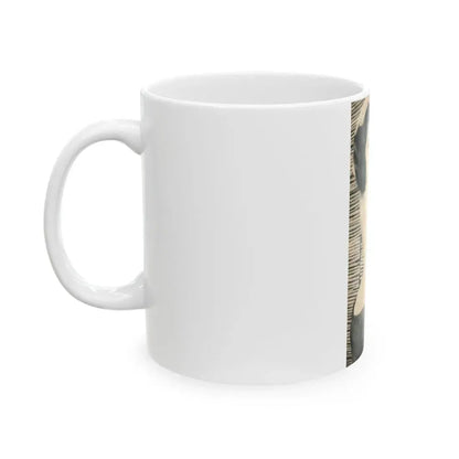 June Palmer #229 - Topless (Vintage Female Icon) White Coffee Mug - Go Mug Yourself