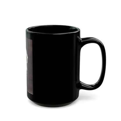 June Palmer #230 - Topless (Vintage Female Icon) Black Coffee Mug - Go Mug Yourself