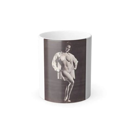 June Palmer #230 - Topless (Vintage Female Icon) Color Changing Coffee Mug 11oz - Go Mug Yourself