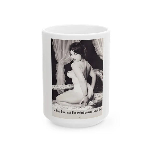 June Palmer #231 (Vintage Female Icon) White Coffee Mug 15oz - Go Mug Yourself