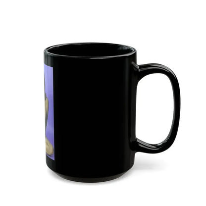 June Palmer #232 - Topless (Vintage Female Icon) Black Coffee Mug - Go Mug Yourself