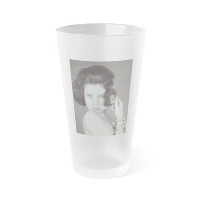 June Palmer #233 1 (Vintage Female Icon) Frosted Pint Glass 16oz-16oz-Frosted-Go Mug Yourself