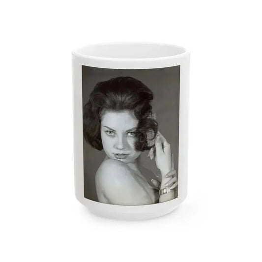 June Palmer #233 1 (Vintage Female Icon) White Coffee Mug 15oz - Go Mug Yourself