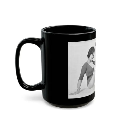 June Palmer #234 (Vintage Female Icon) Black Coffee Mug - Go Mug Yourself