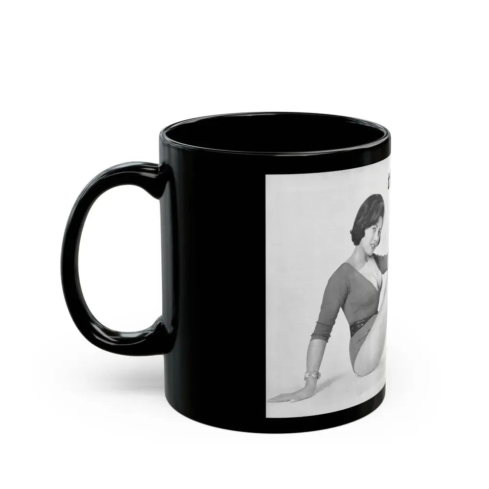 June Palmer #234 (Vintage Female Icon) Black Coffee Mug - Go Mug Yourself