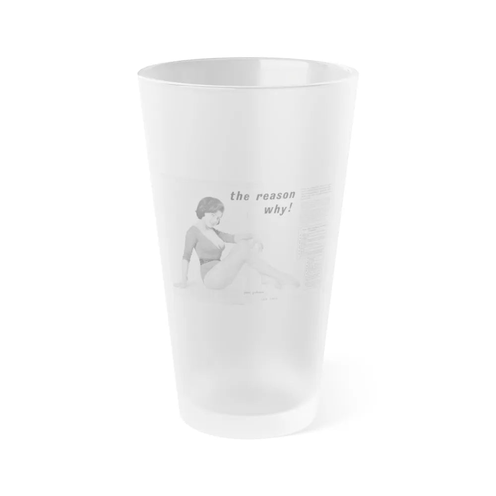 June Palmer #234 (Vintage Female Icon) Frosted Pint Glass 16oz-16oz-Frosted-Go Mug Yourself