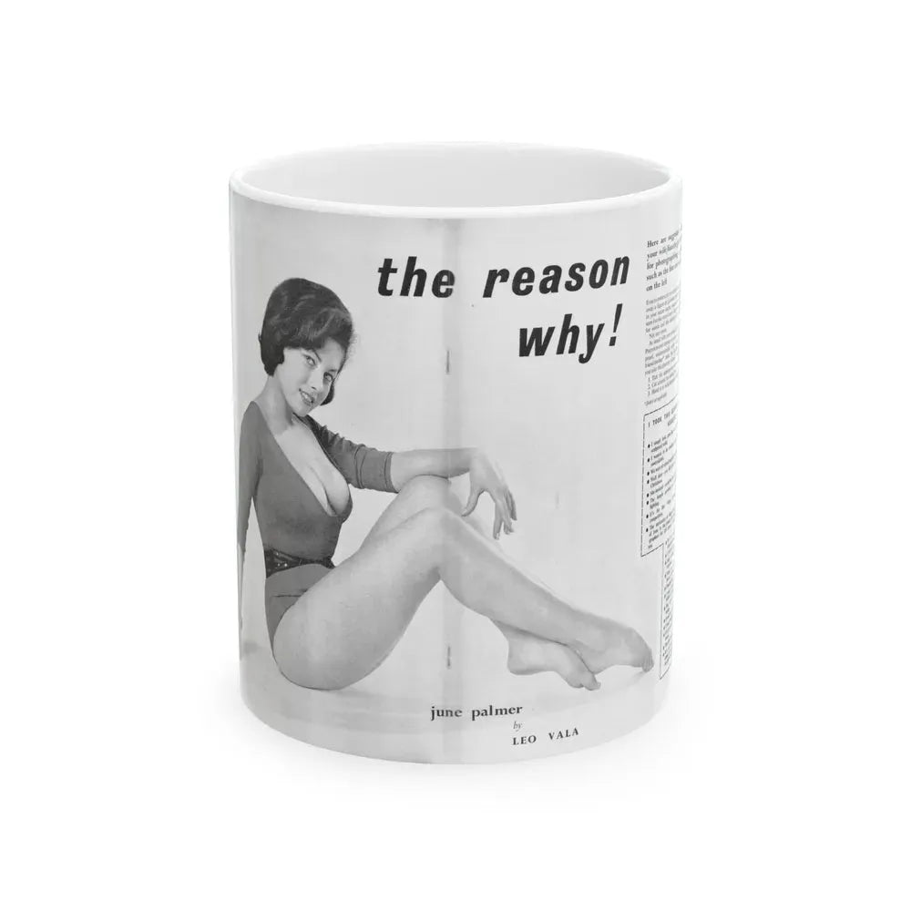 June Palmer #234 (Vintage Female Icon) White Coffee Mug 11oz - Go Mug Yourself