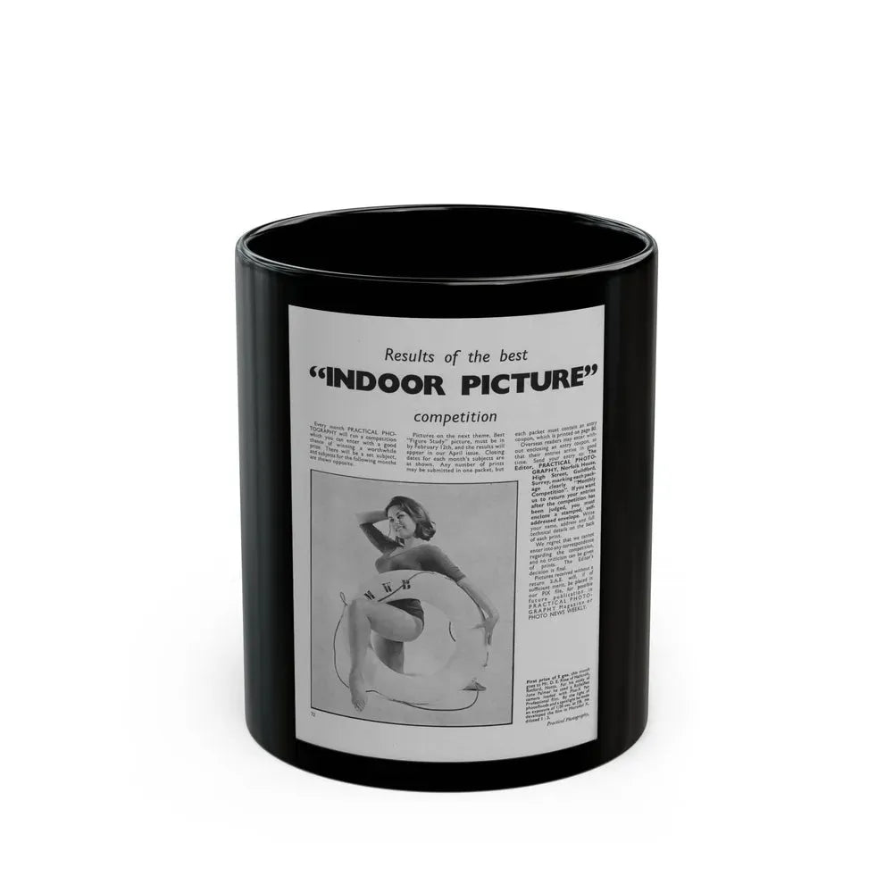 June Palmer #236 (Vintage Female Icon) Black Coffee Mug 11oz - Go Mug Yourself