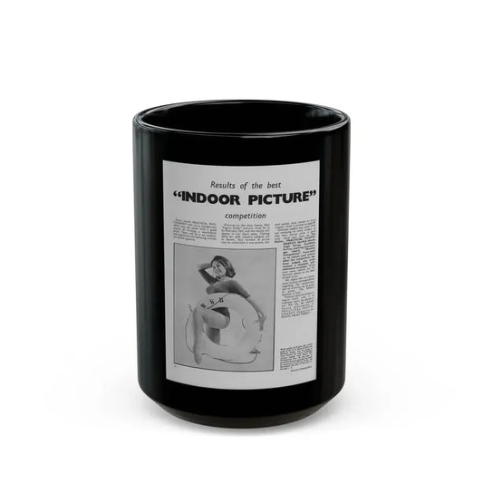 June Palmer #236 (Vintage Female Icon) Black Coffee Mug 15oz - Go Mug Yourself