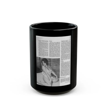 June Palmer #237 (Vintage Female Icon) Black Coffee Mug 15oz - Go Mug Yourself