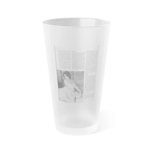 June Palmer #237 (Vintage Female Icon) Frosted Pint Glass 16oz 16oz Frosted - Go Mug Yourself