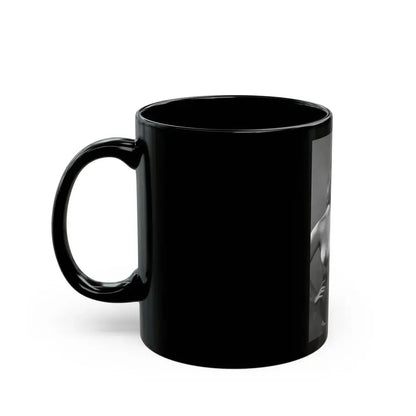 June Palmer #238 - Topless (Vintage Female Icon) Black Coffee Mug - Go Mug Yourself