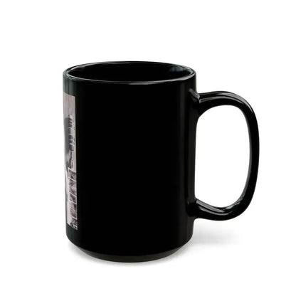 June Palmer #245 - Topless (Vintage Female Icon) Black Coffee Mug - Go Mug Yourself