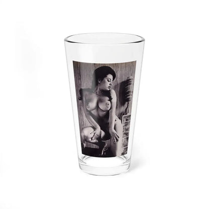 June Palmer #245 - Topless (Vintage Female Icon) Pint Glass 16oz 16oz - Go Mug Yourself