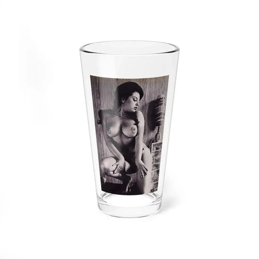 June Palmer #245 - Topless (Vintage Female Icon) Pint Glass 16oz 16oz - Go Mug Yourself