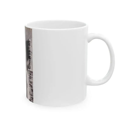 June Palmer #245 - Topless (Vintage Female Icon) White Coffee Mug - Go Mug Yourself