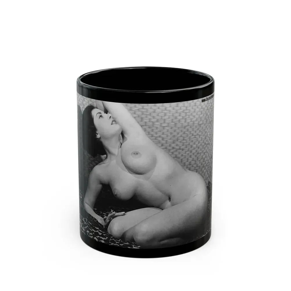 June Palmer #246 (Vintage Female Icon) Black Coffee Mug 11oz - Go Mug Yourself