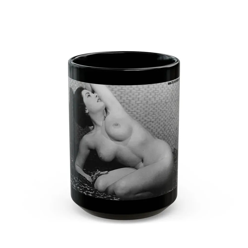 June Palmer #246 (Vintage Female Icon) Black Coffee Mug 15oz - Go Mug Yourself