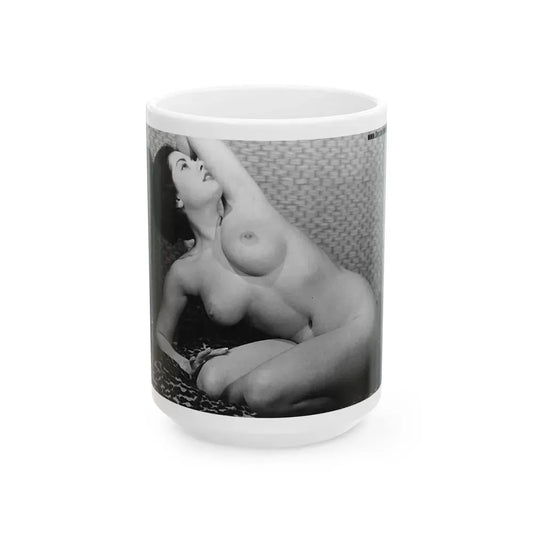 June Palmer #246 (Vintage Female Icon) White Coffee Mug 15oz - Go Mug Yourself