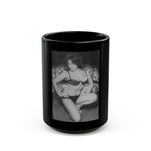 June Palmer #248 (Vintage Female Icon) Black Coffee Mug 15oz - Go Mug Yourself