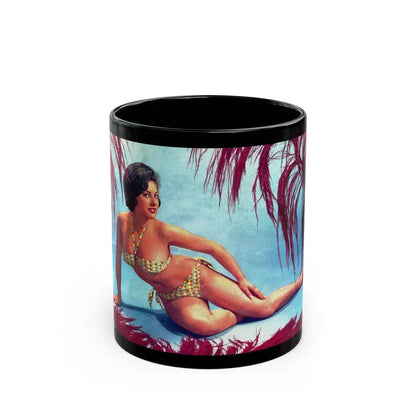 June Palmer #253 (Vintage Female Icon) Black Coffee Mug 11oz - Go Mug Yourself